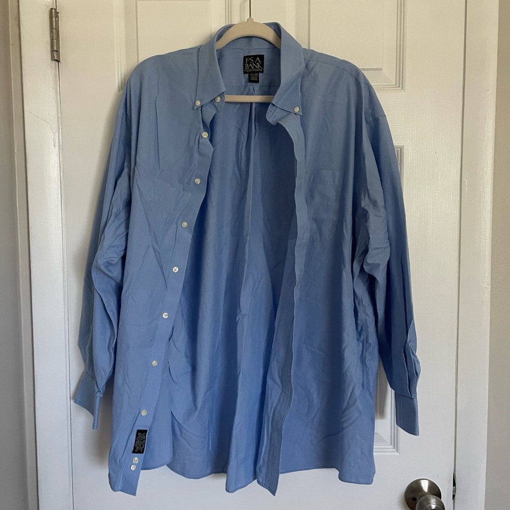 Jos. A. Bank Blue Striped Shirt